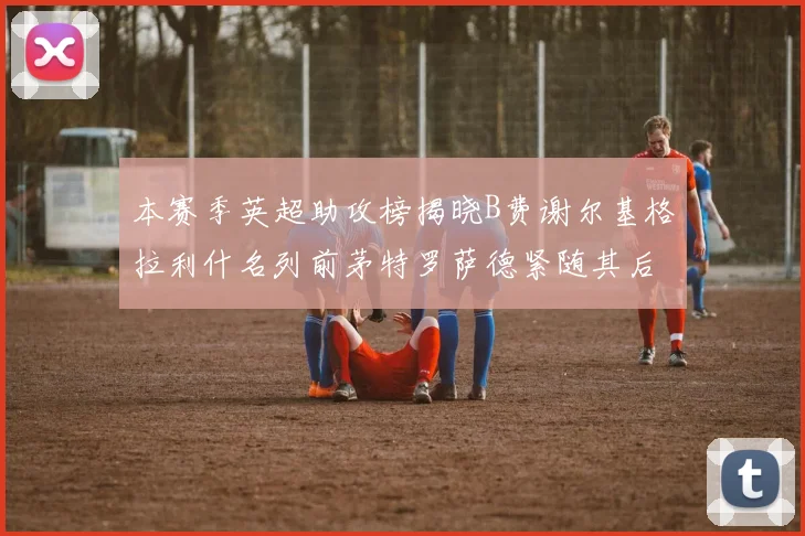 本赛季英超助攻榜揭晓B费谢尔基格拉利什名列前茅特罗萨德紧随其后